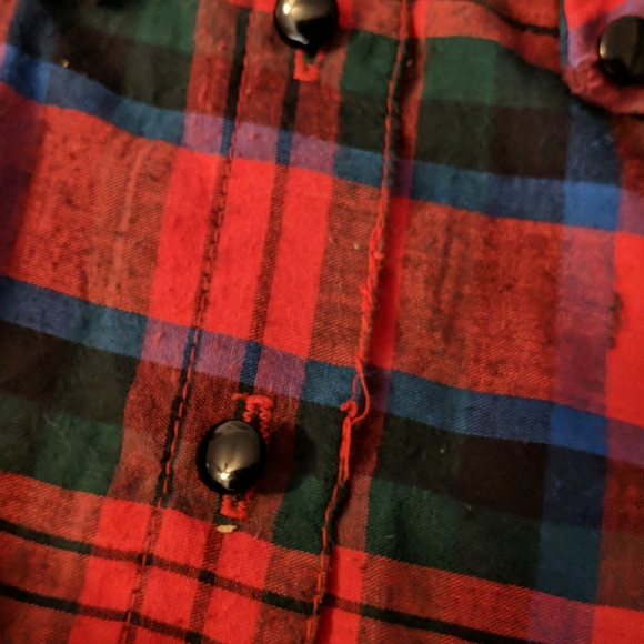 Plaid button up shirt dress - Picture 3 of 3